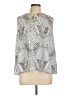 LC Lauren Conrad 100% Polyester Silver Sleeveless Blouse Size L - photo 1