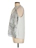 LC Lauren Conrad 100% Polyester Silver Sleeveless Blouse Size L - photo 5
