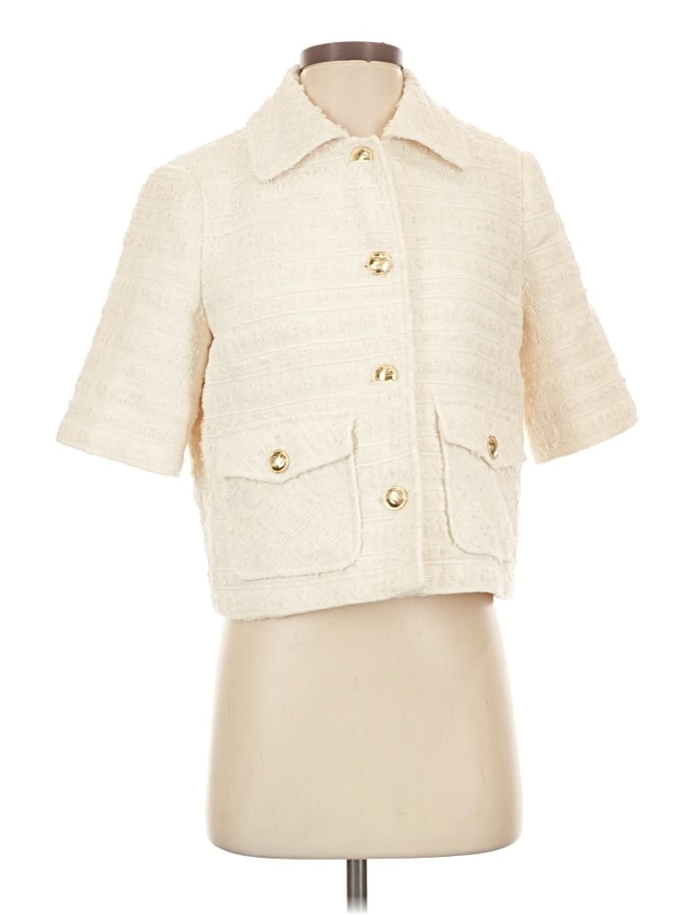 Pre-owned Chico's Coat In Ivory