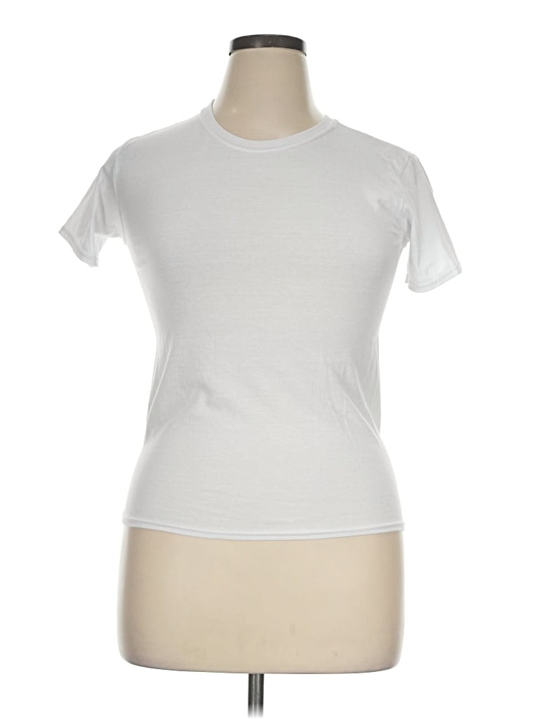 Pre-owned Hanes Active T-shirt In White