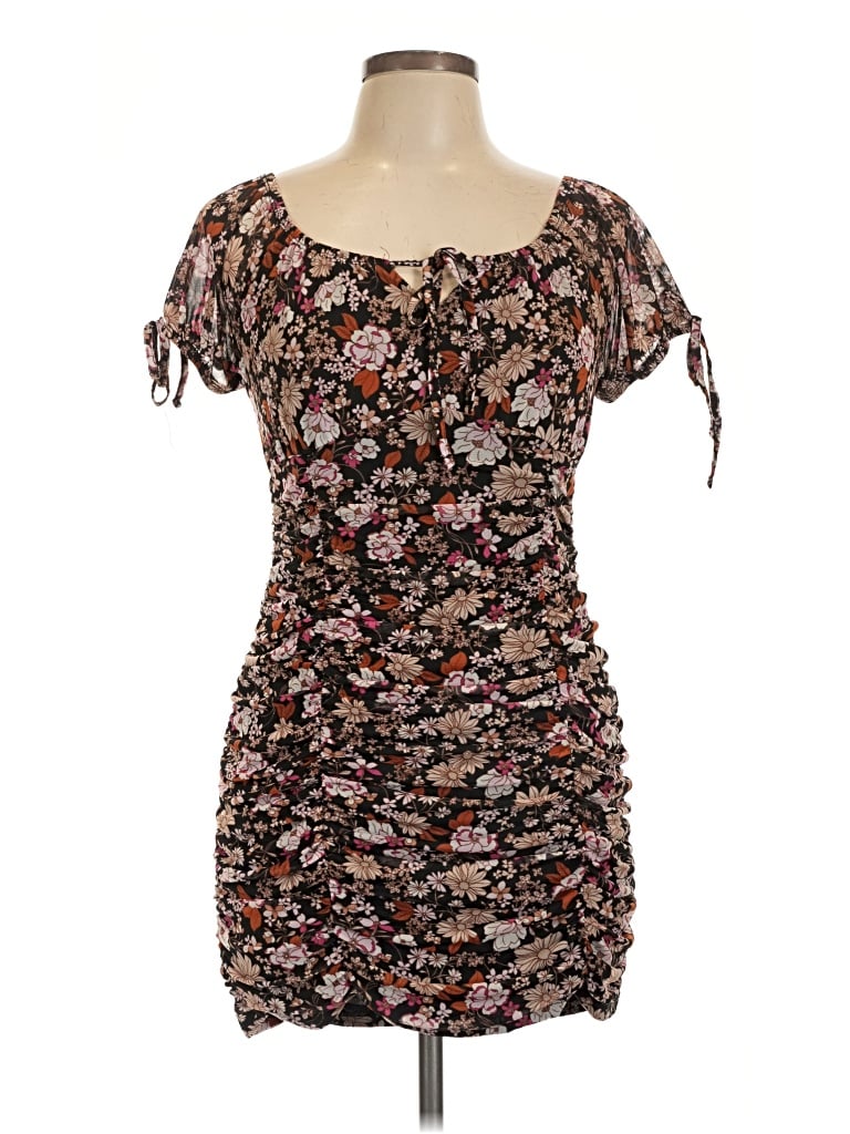 Pre-owned Ultra Flirt Casual Dress In Brown