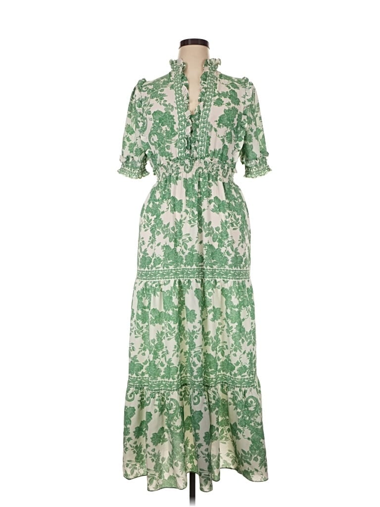 Pre-owned Max Studio Casual Dress In Green