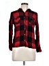 Maison Jules 100% Rayon Plaid Red Long Sleeve Button-Down Shirt Size L - photo 1
