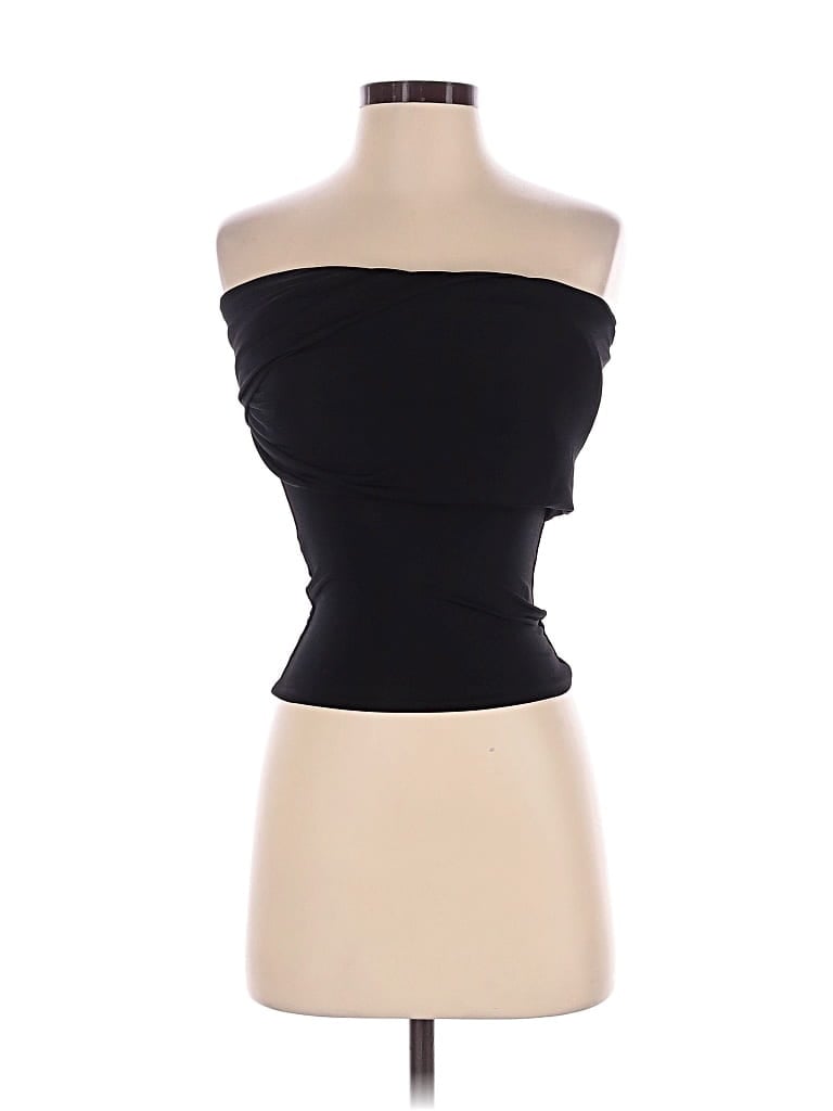 Pre-owned Meshki Tube Top Black Strapless Neckline Tops