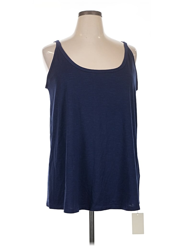 Halara Tank Top Blue Halter Neckline Tops