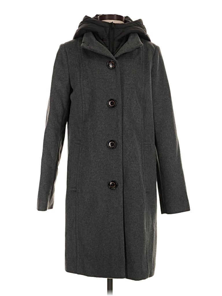 Pre-owned Sam Edelman Wool Coat In Gray