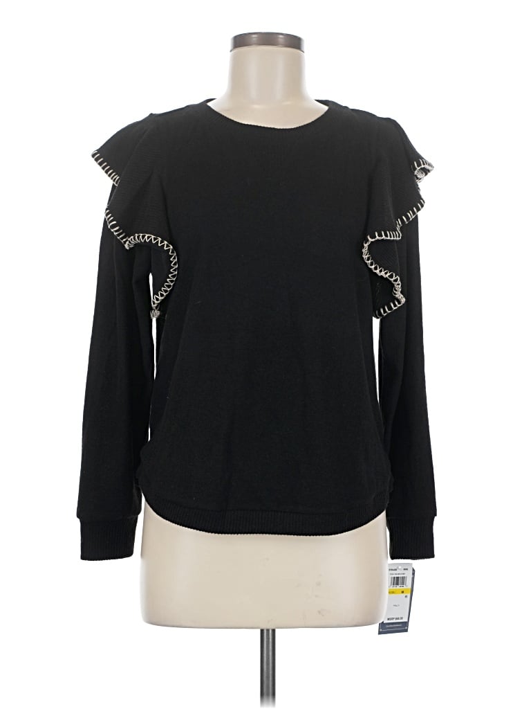 Pre-owned Democracy Pullover Sweater In Black