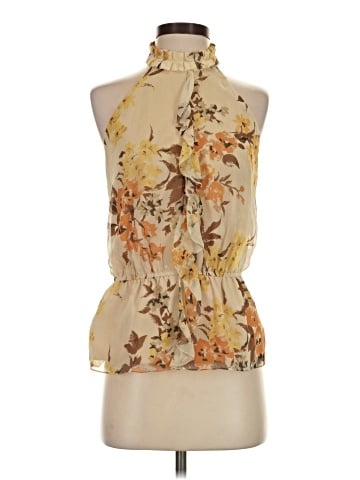 Lavender Label by Vera Wang Sleeveless Silk Top (view 1)