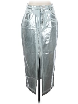 Akaiv Faux Leather Skirt (view 1)