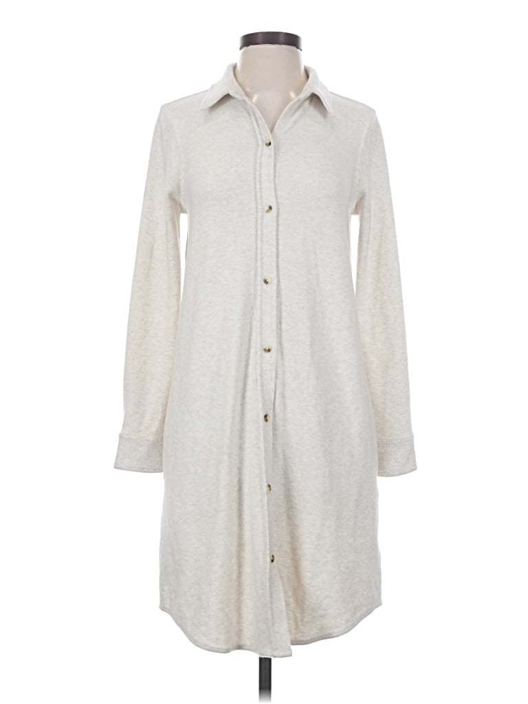 Pre-owned Faherty Casual Dress In Gray