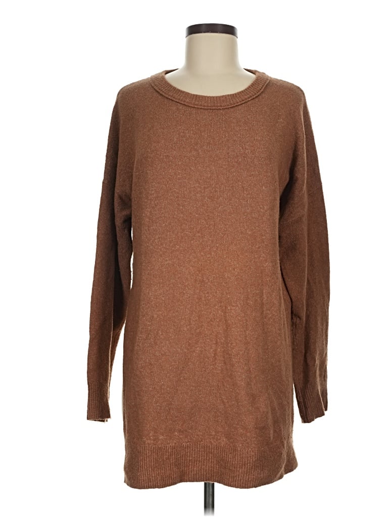 Pre-owned Open Edit Casual Dress In Brown