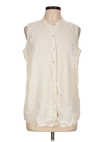 Eileen Fisher Sleeveless Button-Down Shirt (view 1)