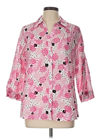 Koret 3/4 Sleeve Button-Down Shirt (view 1)
