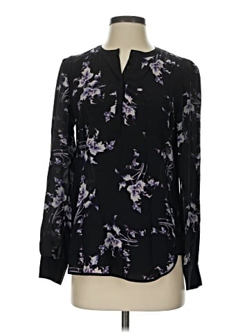 Rebecca Taylor Long Sleeve Silk Top (view 1)