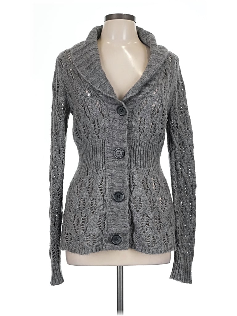 Pre-owned Caslon Cardigan Sweater In Gray