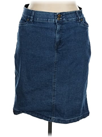 Jessica London Denim Skirt (view 1)