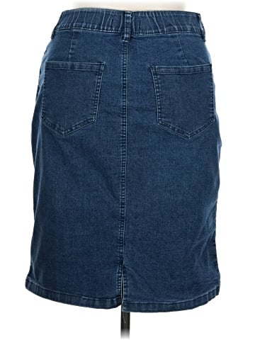 Jessica London Denim Skirt (view 2)