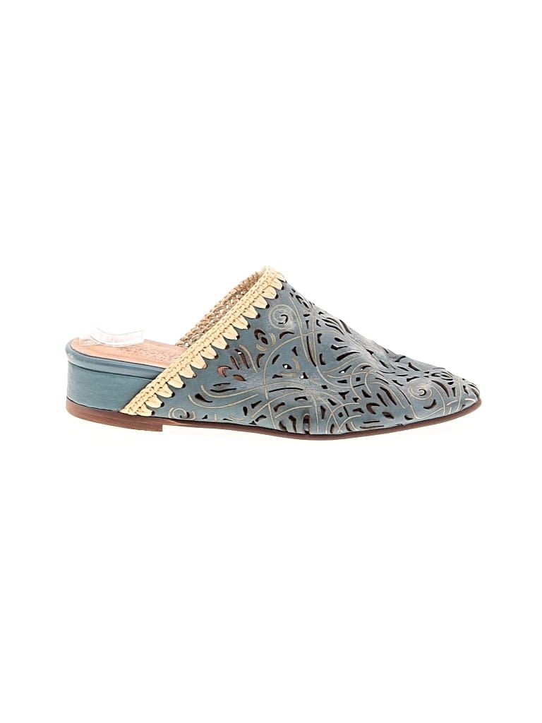 Pre-owned Assorted Brands Mule/clog In Blue