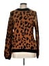 Who What Wear Animal Print Brown Pullover Sweater Size L - photo 1