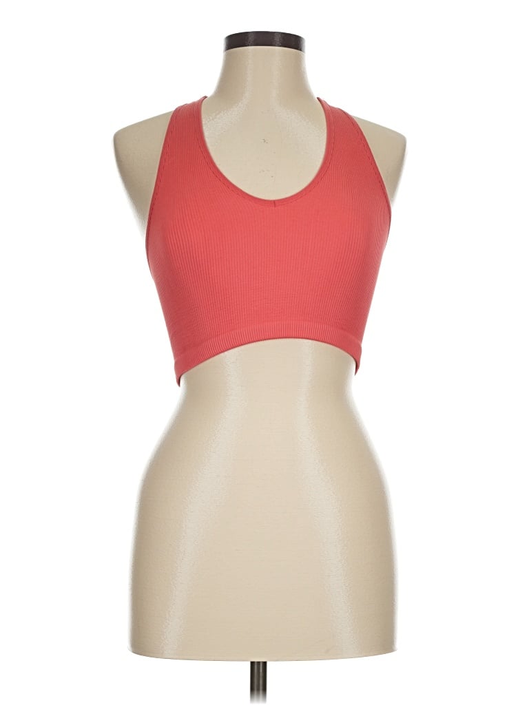 Pre-owned Fp Movement Tank Top Red Halter Neckline Tops
