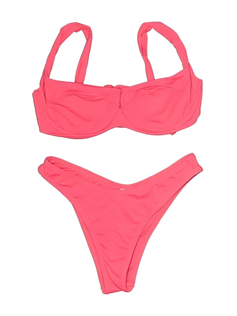 Pre-owned L*space Two Piece Swimsuit In Pink