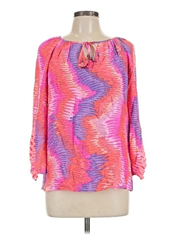 Alice & Trixie 3/4 Sleeve Silk Top (view 1)