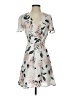 Dynamite 100% Polyester Floral Ivory Casual Dress Size XS - photo 1
