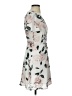 Dynamite 100% Polyester Floral Ivory Casual Dress Size XS - photo 4