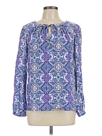 Alice & Trixie Long Sleeve Silk Top (view 1)