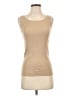 St. John 100% Wool Tan Sleeveless Top Size S - photo 1
