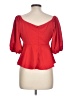 Unbranded Red 3/4 Sleeve Blouse Size L - photo 2