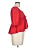 Unbranded Red 3/4 Sleeve Blouse Size L - photo 4