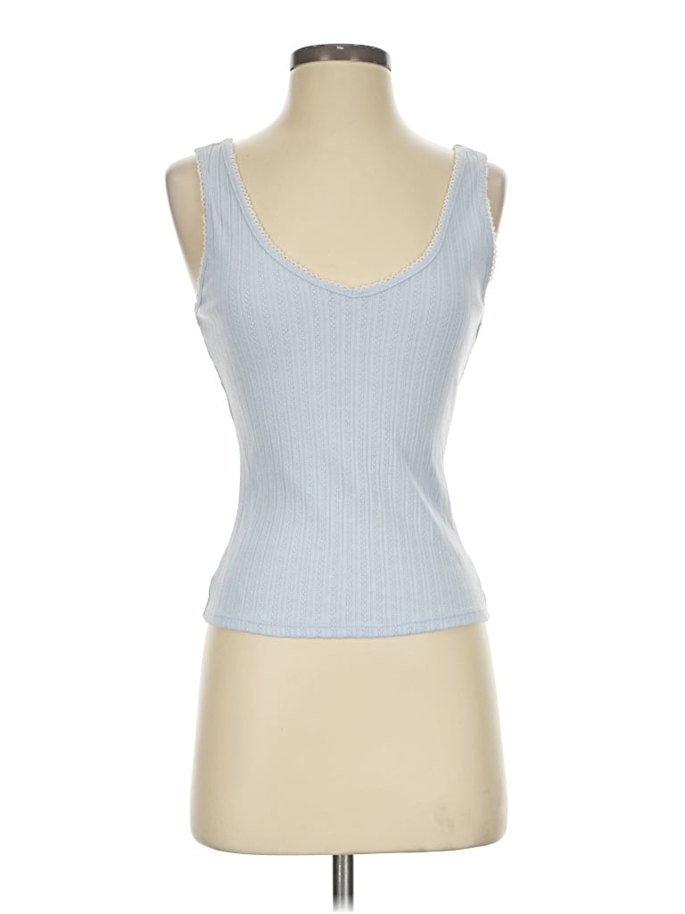 Pre-owned Universal Thread Tank Top Blue Strapless Neckline Tops