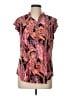 Cocomo Paisley Pink Short Sleeve Blouse Size L - photo 1
