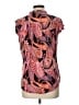 Cocomo Paisley Pink Short Sleeve Blouse Size L - photo 2