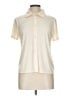 Vince. Ivory Short Sleeve Blouse Size L - photo 1