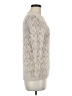 Saks Fifth Avenue Chevron-herringbone Ivory Pullover Sweater Size M - photo 4