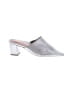 Taryn Rose 100% Leather Metallic Silver Mule/Clog Size 10 - photo 1