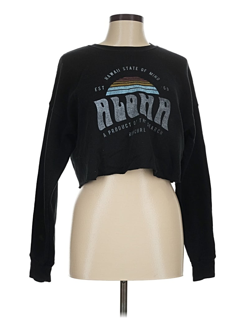 Pre-owned Rip Curl Sweatshirt In Black