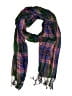 Pashmina 100% Pashmina Plaid Purple Scarf One size - photo 1