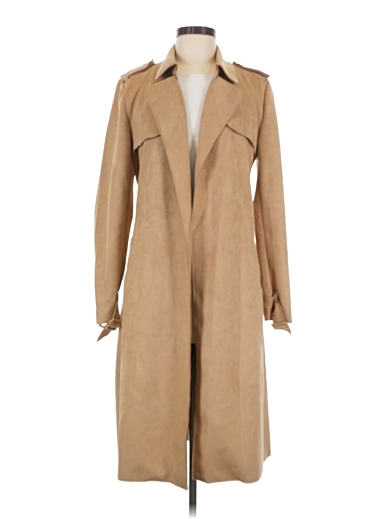 Pre-owned M Magaschoni Trenchcoat In Tan