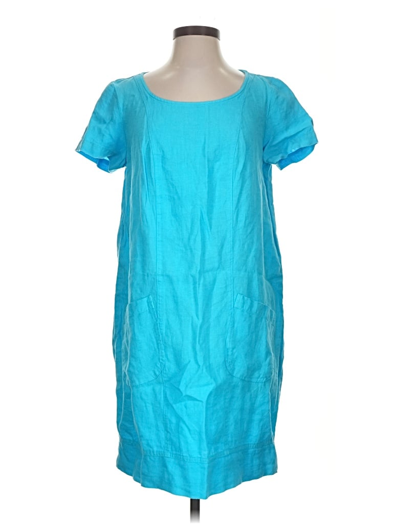 Pre-owned Cut Loose Casual Dress In Teal