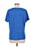 Basic Editions Blue Short Sleeve Top Size L - photo 2