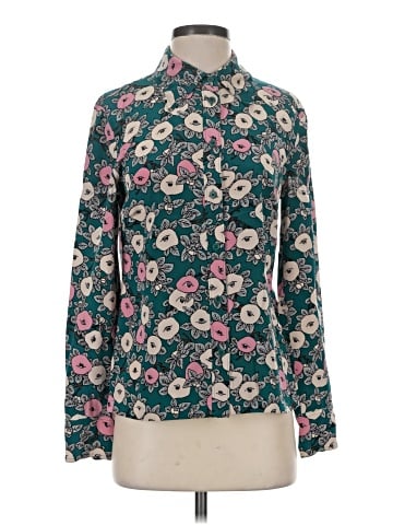Diane von Furstenberg Long Sleeve Silk Top (view 1)