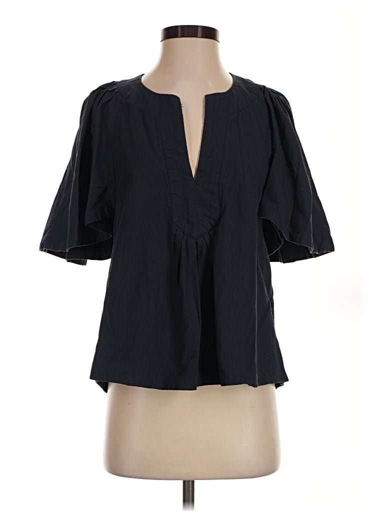 Pre-owned Pomander Place 3/4 Sleeve Blouse In Black