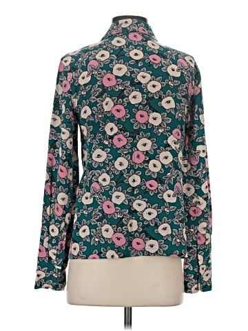 Diane von Furstenberg Long Sleeve Silk Top (view 2)