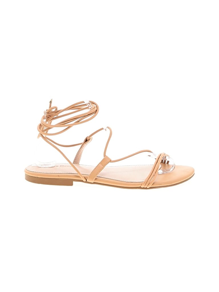 Pre-owned The Drop Sandals In Tan
