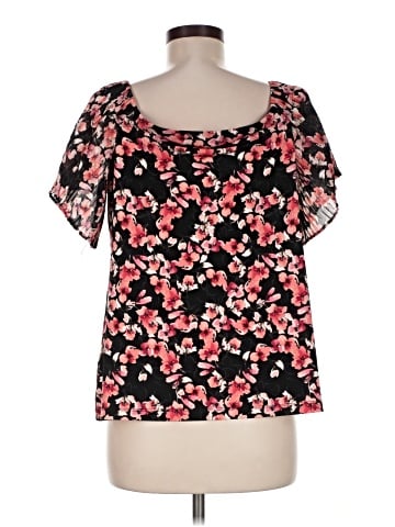 White House Black Market Short Sleeve Blouse (view 2)