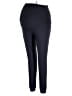 PoshDivah Solid Black Purple Active Pants Size XL - photo 1