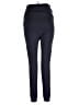 PoshDivah Solid Black Purple Active Pants Size XL - photo 2